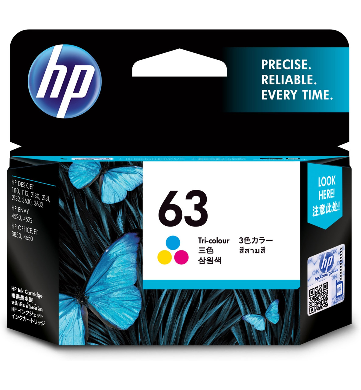 HP 63 Tri-color F6U61AA