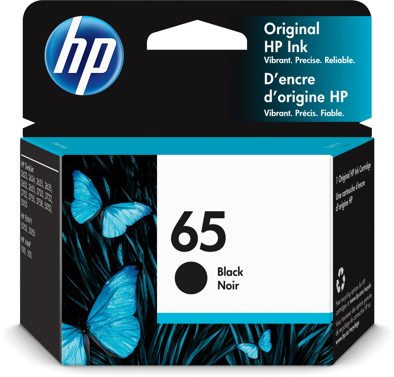 HP 65 black Original Ink Cartridge N9K02AN N9K01-80009 - NAM