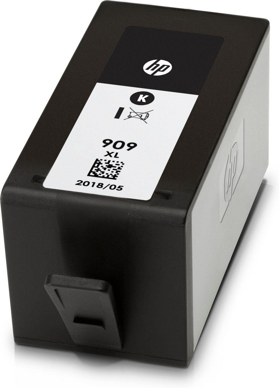 HP 909XL Black Original Ink Cartridge, Left Facing