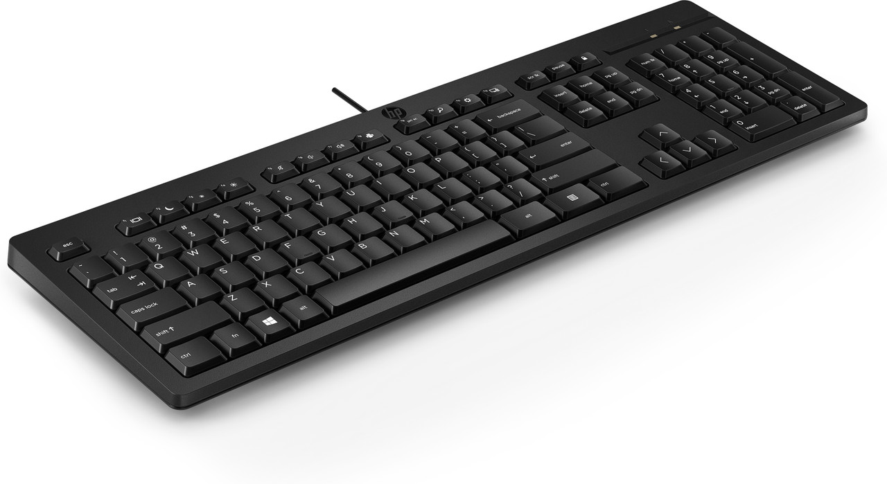 HP 125 Wired Keyboard - Front Right