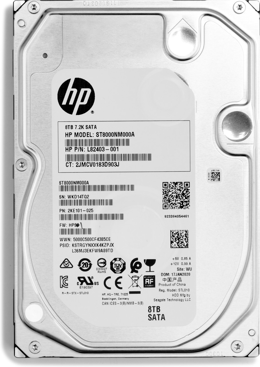 8TB 7200RPM SATA 3.5in Enterprise