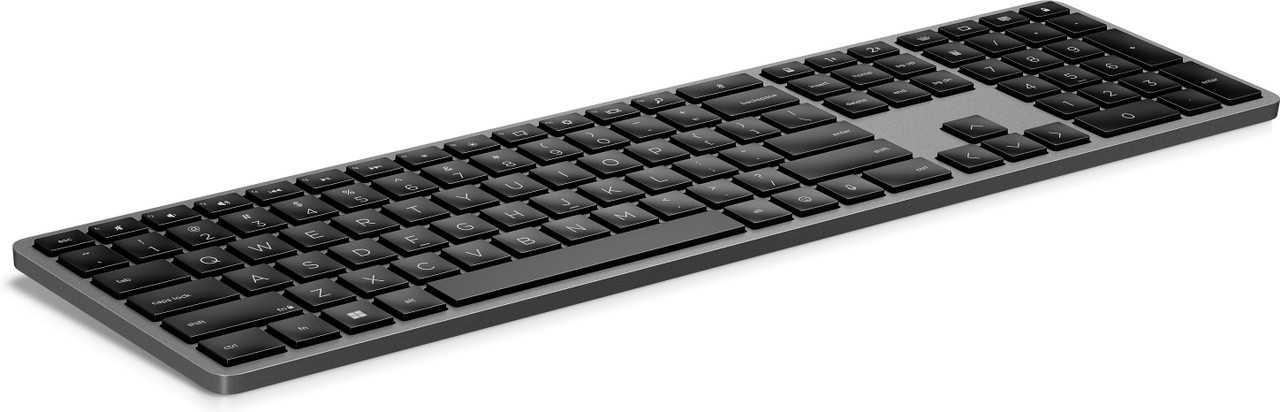 HP 975 Dual-Mode Wireless Keyboard Commercial Nightfall Black Coreset Front Right