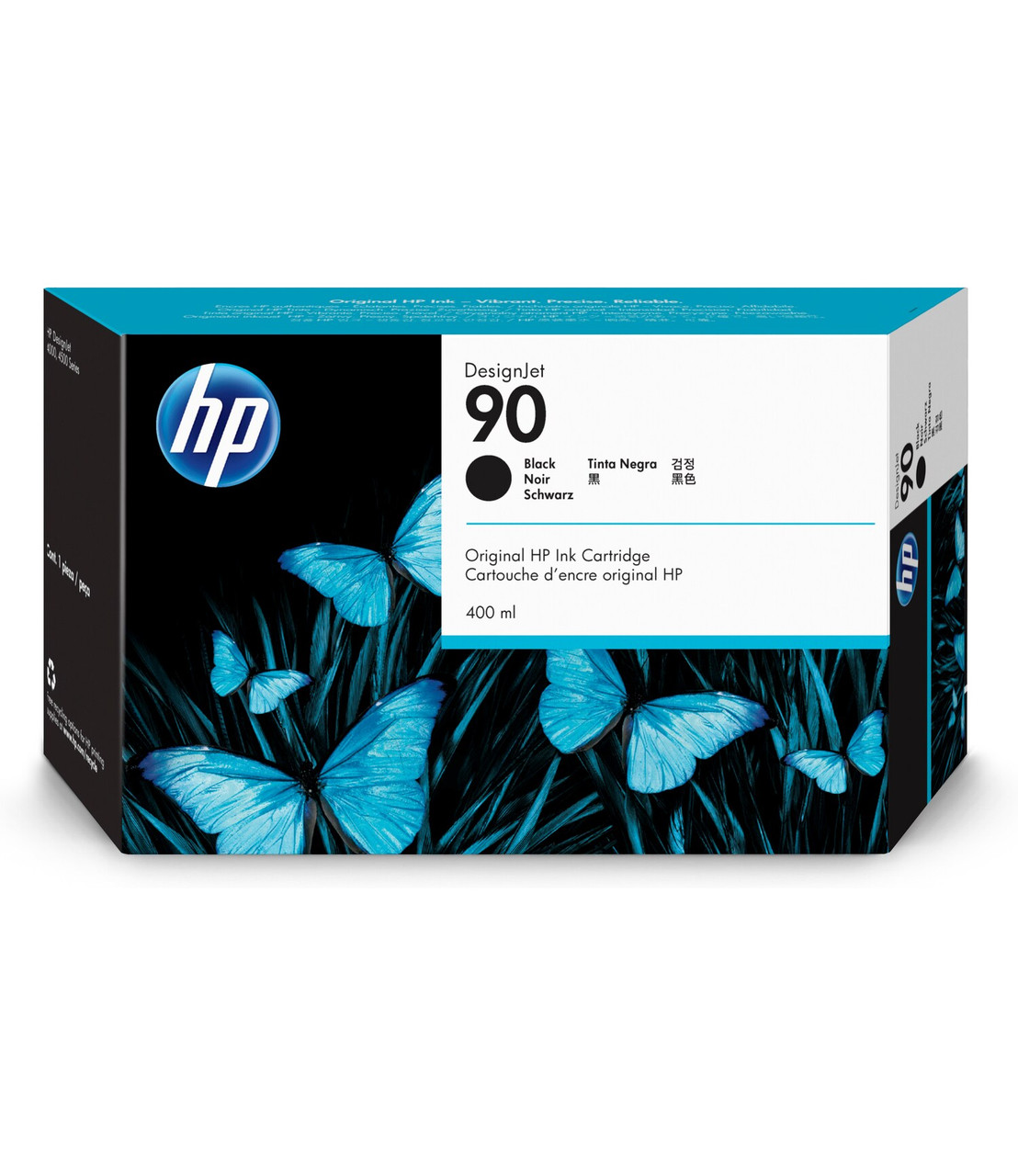 HP 90 400-ml Black DesignJet Ink Cartridge, WW