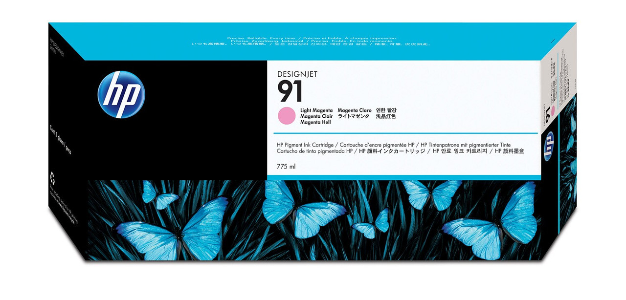 HP 91 775-ml Pigment Light Magenta Ink Cartridge