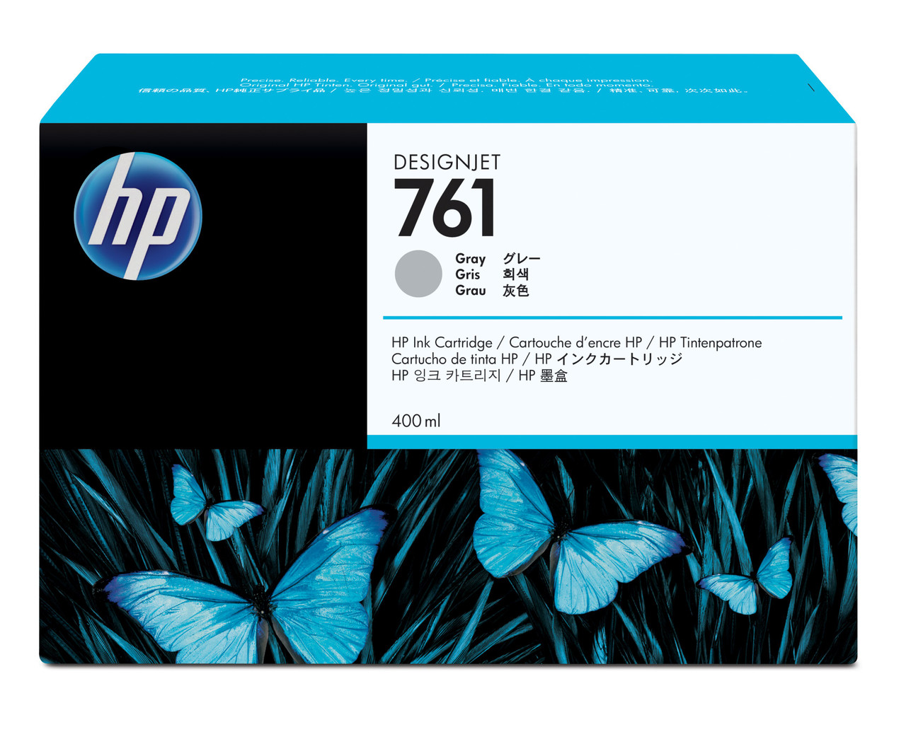 HP 761 400-ml Gray Designjet Ink Cartridge