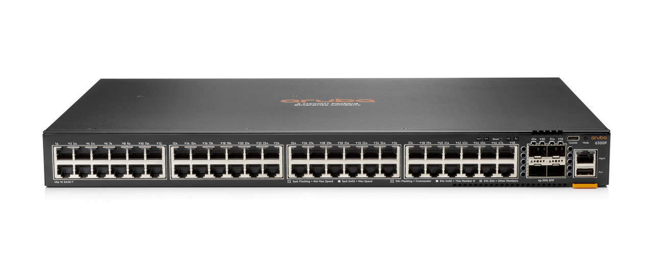 Aruba 6300F 48-port 1GbE and 4-port SFP56 Switch