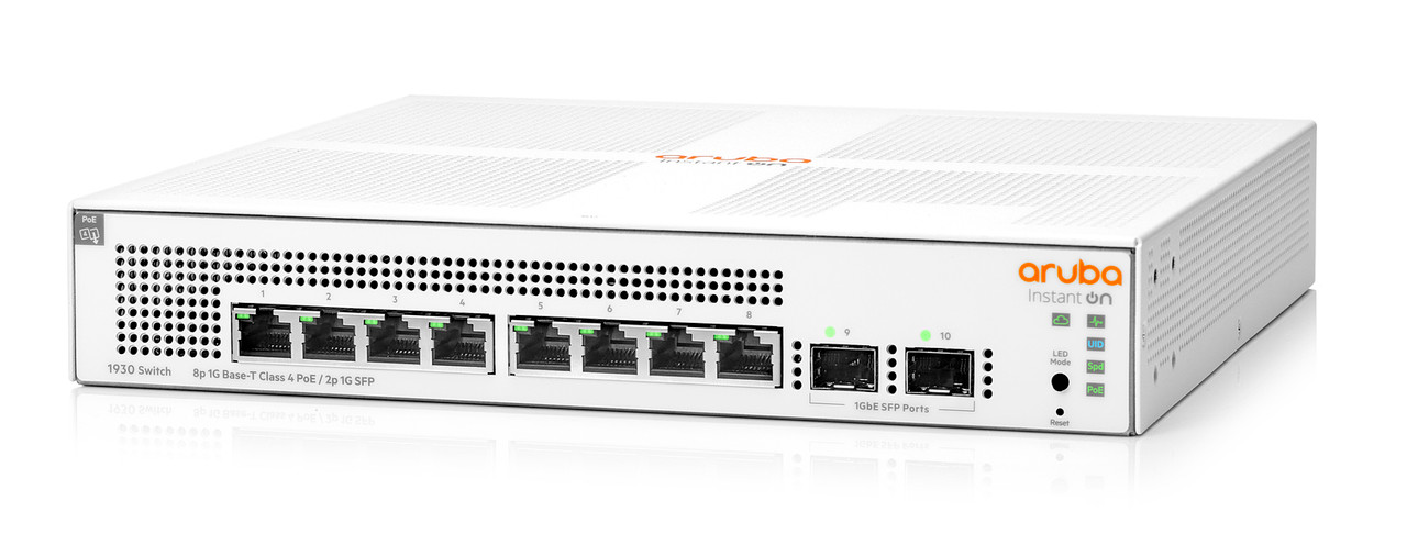 Aruba Instant On 1930 8G Class4 PoE 2SFP 124W Switch