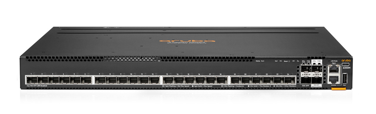 Aruba 6300M 24p SFP+ LRM support and 2p 50G and 2p 25G MACSec Switch