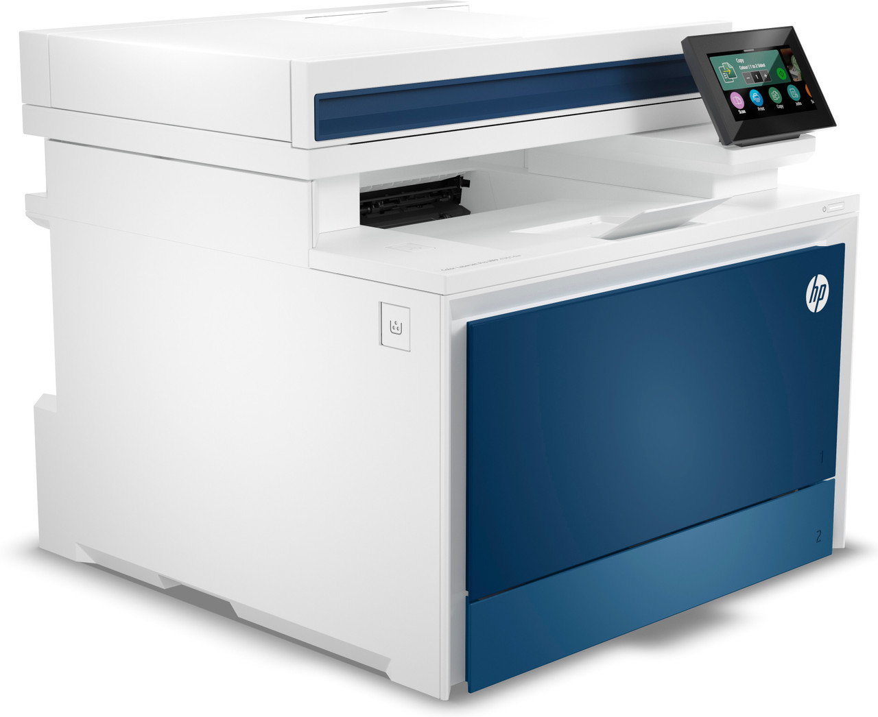 HP Color LaserJet Pro MFP 4301dw (Exosphere), right facing with paper guide extended