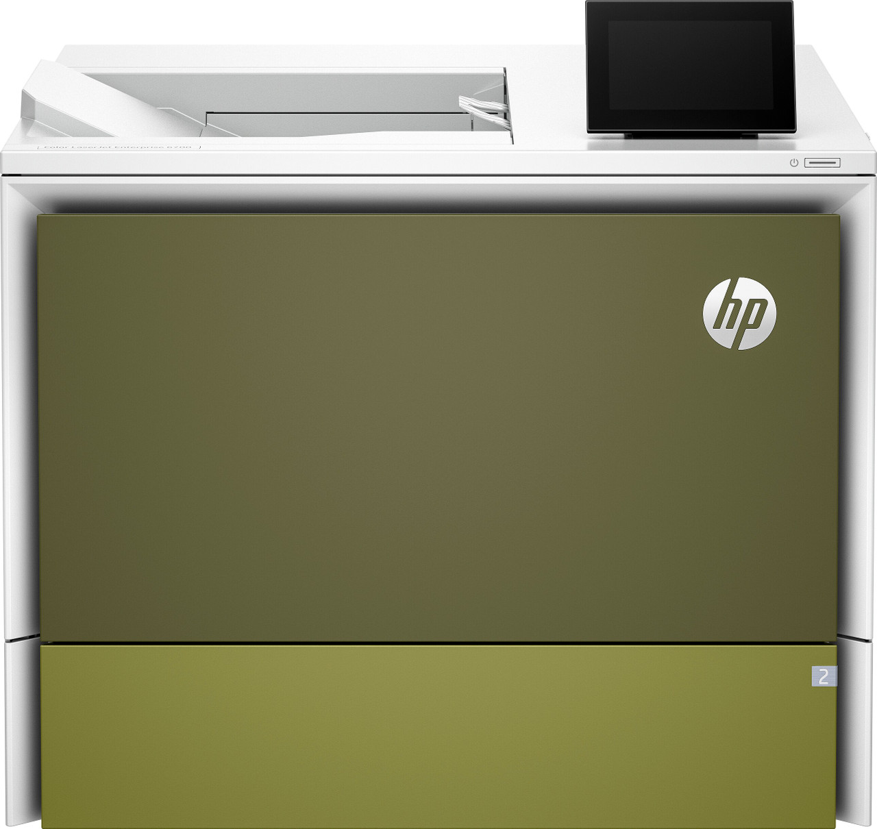 HP Color LaserJet Enterprise 6700dn Transactional CosmicGreen Catalog WhiteBG Front