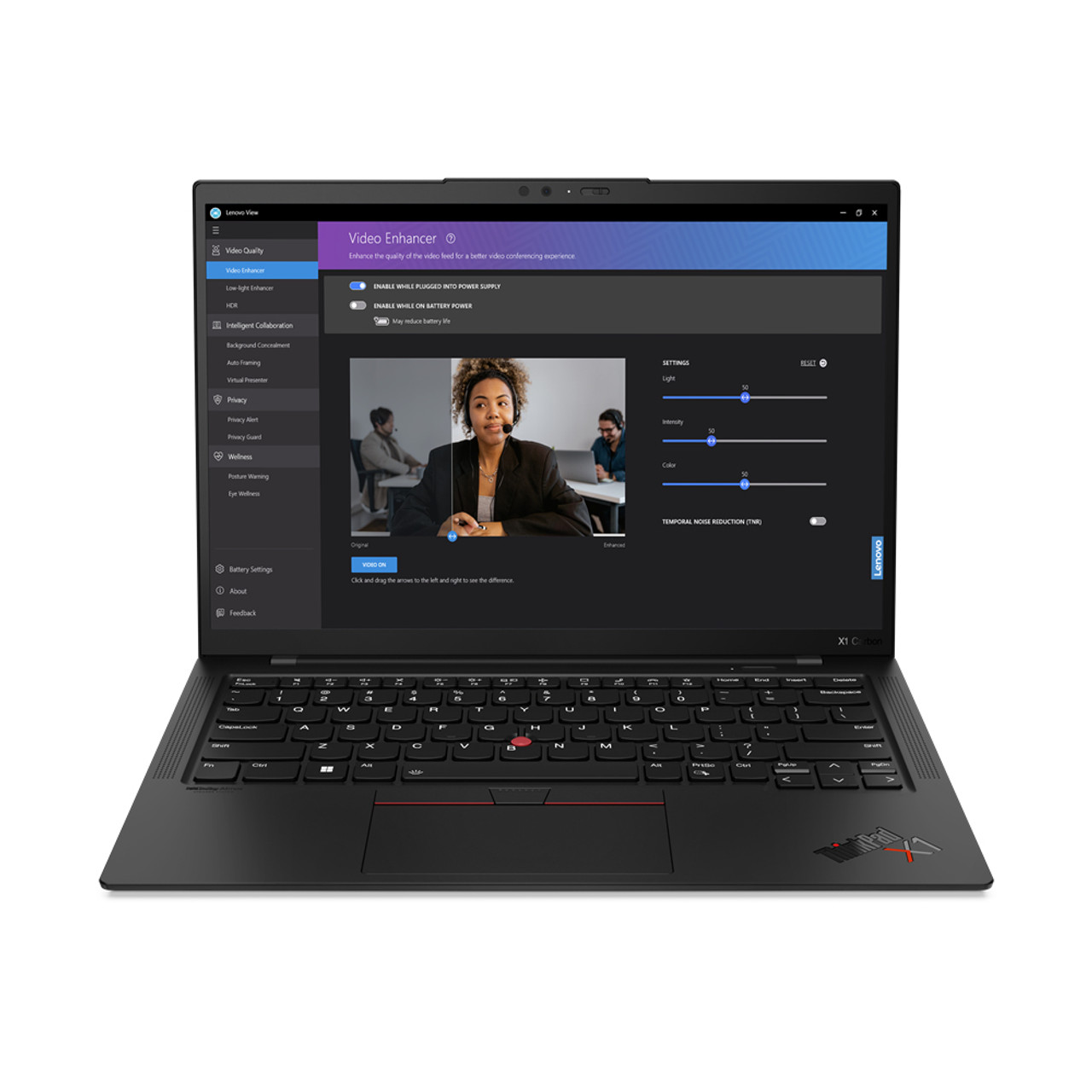 Lenovo ThinkPad X1 Carbon Laptop 35.6 cm (14") Touchscreen WUXGA Intel® Core™ i7 i7-1355U 16 GB LPDDR5-SDRAM 512 GB SSD Wi-Fi 6E (802.11ax) Windows 11 Pro Black
