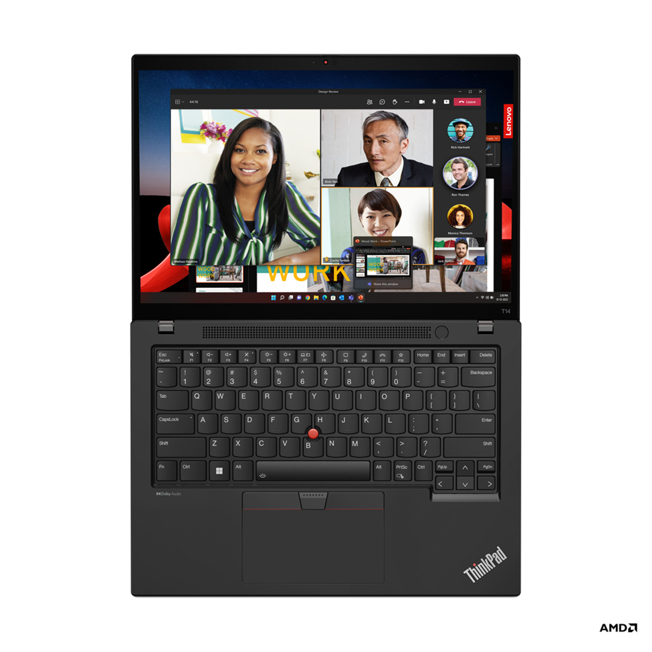 Lenovo ThinkPad T14 Laptop 35.6 cm (14") WUXGA AMD Ryzen™ 5 PRO 7540U 16 GB LPDDR5x-SDRAM 512 GB SSD Wi-Fi 6E (802.11ax) Windows 11 Pro Black