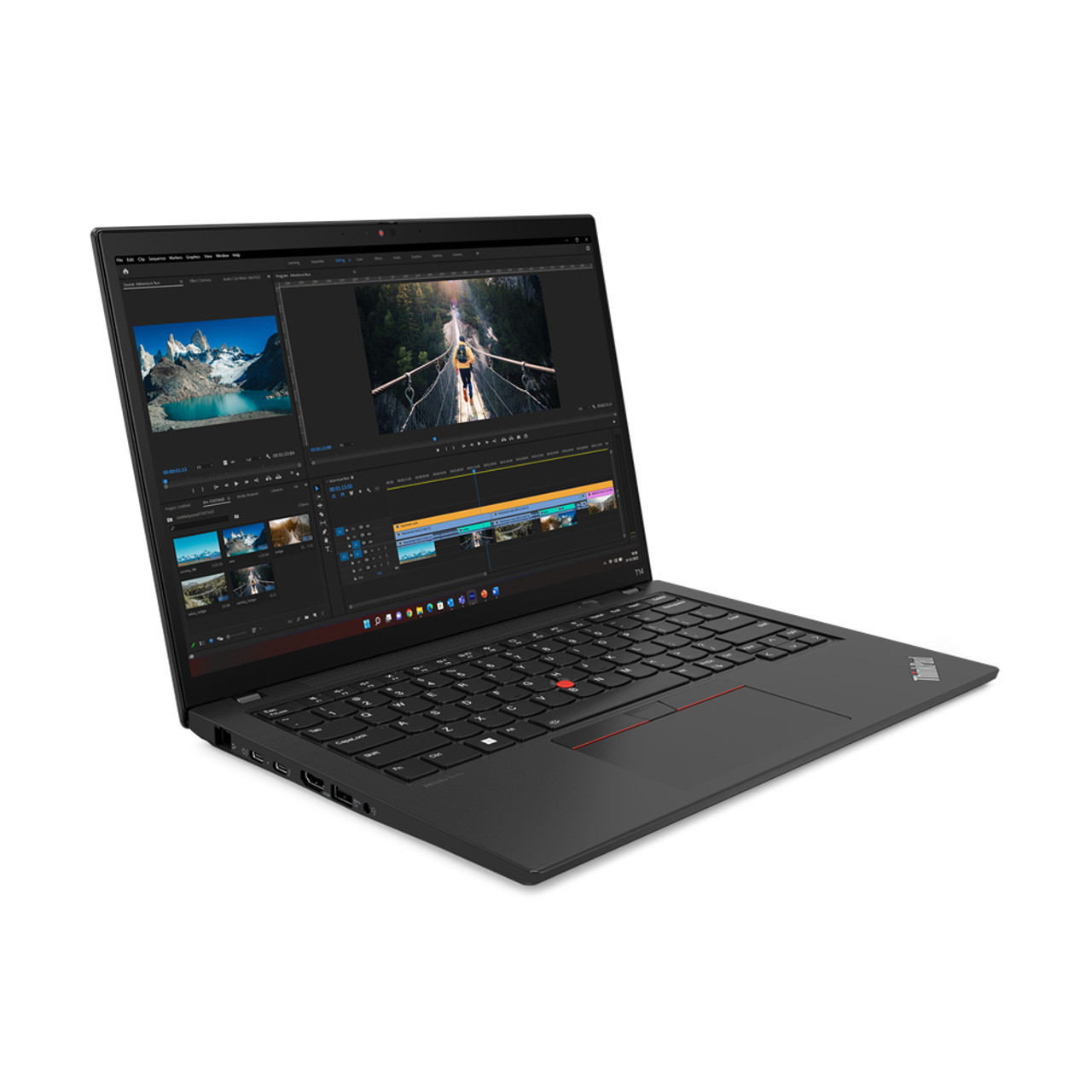 Lenovo ThinkPad T14 Laptop 35.6 cm (14") Touchscreen WUXGA Intel® Core™ i7 i7-1355U 16 GB DDR5-SDRAM 512 GB SSD Wi-Fi 6E (802.11ax) Windows 11 Pro Black