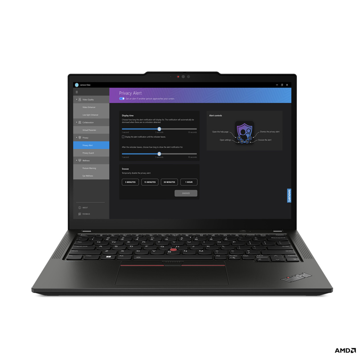 Lenovo ThinkPad X13 Laptop 33.8 cm (13.3") WUXGA AMD Ryzen™ 7 PRO 7840U 16 GB LPDDR5x-SDRAM 512 GB SSD Wi-Fi 6E (802.11ax) Windows 11 Pro Black