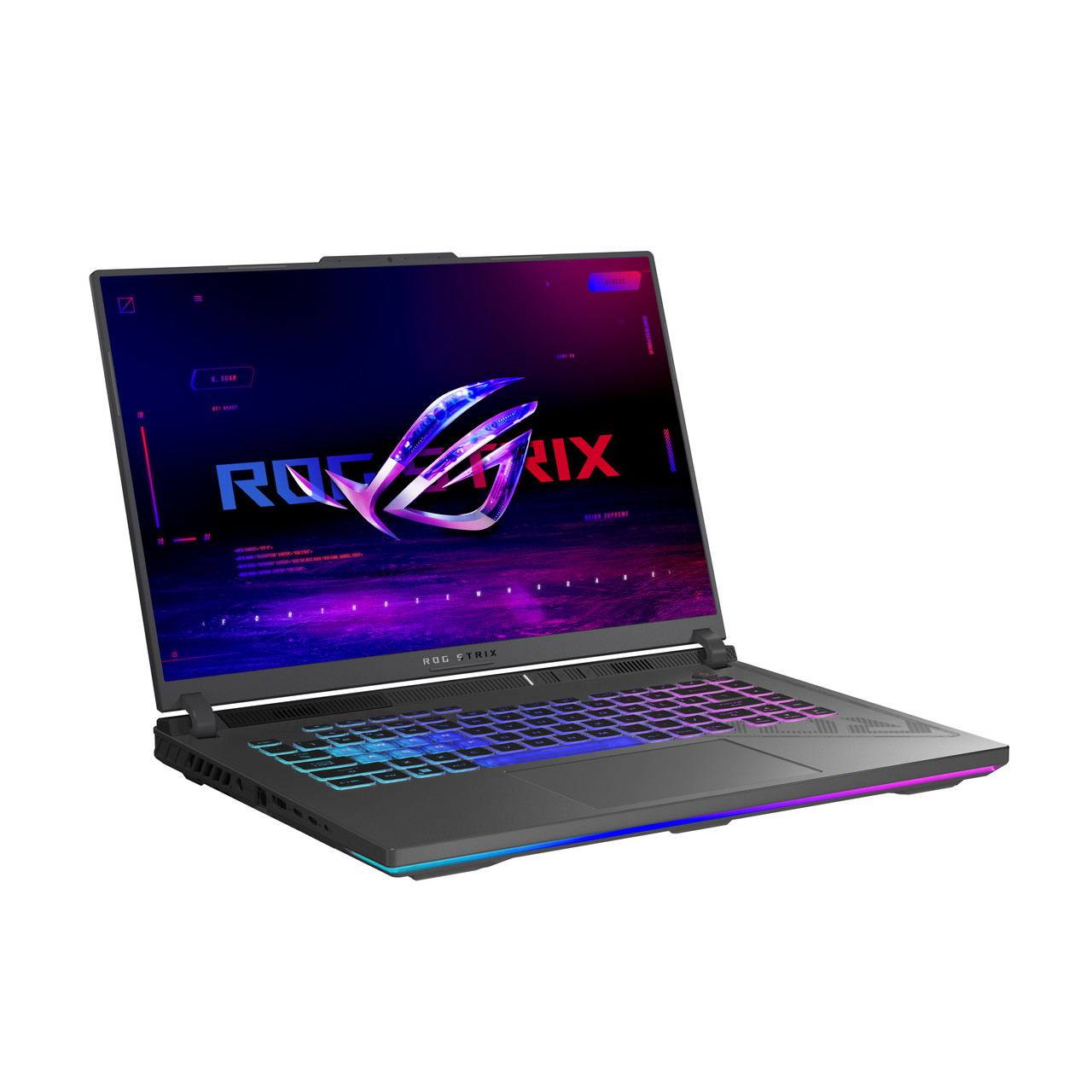 ASUS ROG Strix G16 G614JIR-N4041W laptop 40.6 cm (16") WQXGA Intel® Core™ i9 i9-14900HX 16 GB DDR5-SDRAM 1 TB SSD NVIDIA GeForce RTX 4070 Wi-Fi 6E (802.11ax) Windows 11 Home Black, Grey