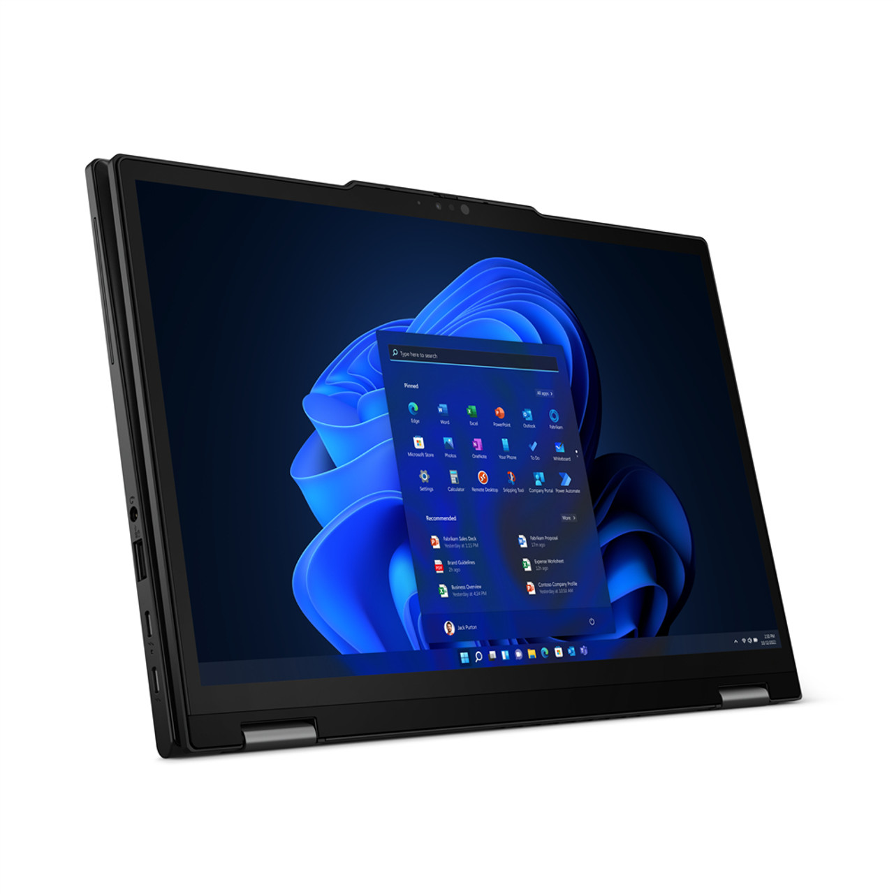 Lenovo ThinkPad X13 Yoga Hybrid (2-in-1) 33.8 cm (13.3") Touchscreen WUXGA Intel® Core™ i7 i7-1355U 16 GB LPDDR5-SDRAM 512 GB SSD Wi-Fi 6E (802.11ax) Windows 11 Pro Black