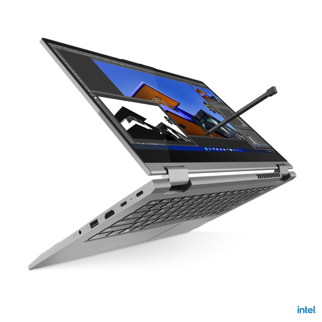 Lenovo ThinkBook 14s Yoga Hybrid (2-in-1) 35.6 cm (14") Touchscreen Full HD Intel® Core™ i7 i7-1355U 16 GB DDR4-SDRAM 512 GB SSD Wi-Fi 6 (802.11ax) Windows 11 Pro Grey