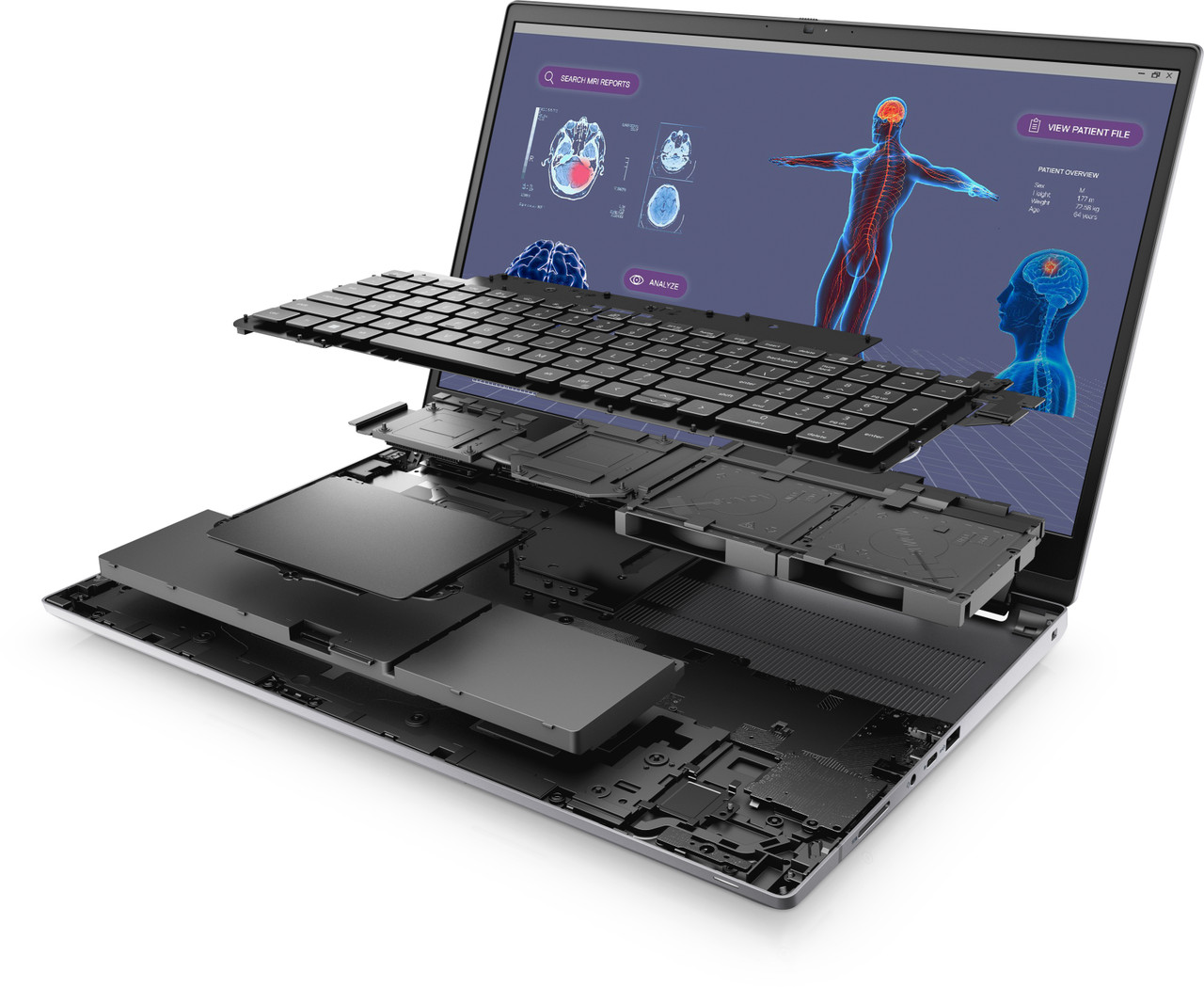 DELL Precision 7780 Mobile workstation 43.9 cm (17.3") Full HD Intel® Core™ i7 i7-13850HX 32 GB DDR5-SDRAM 512 GB SSD NVIDIA RTX 3500 Ada Wi-Fi 6E (802.11ax) Windows 11 Pro Grey