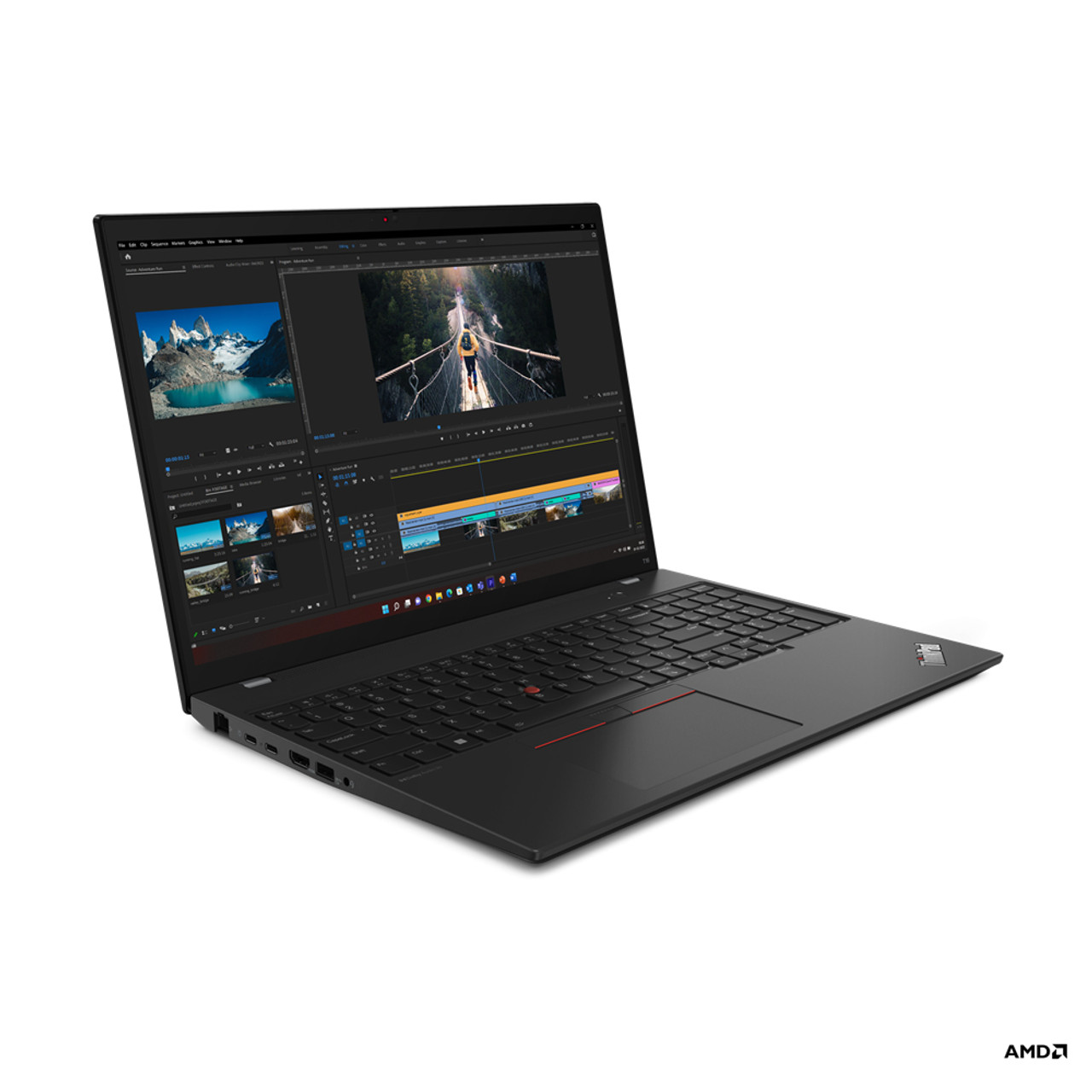 Lenovo ThinkPad T16 Laptop 40.6 cm (16") Touchscreen WUXGA AMD Ryzen™ 5 PRO 7540U 16 GB LPDDR5x-SDRAM 512 GB SSD Wi-Fi 6E (802.11ax) Windows 11 Pro Black