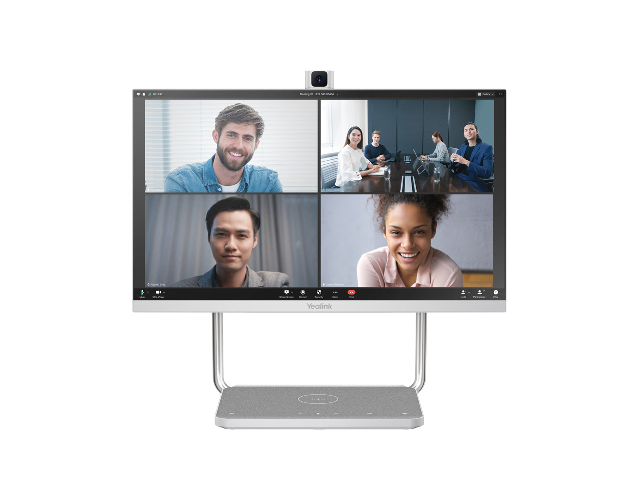 Yealink Deskvision A24 60.5 cm (23.8") 1920 x 1080 pixels Touchscreen All-in-One workstation Android 10.0 Silver