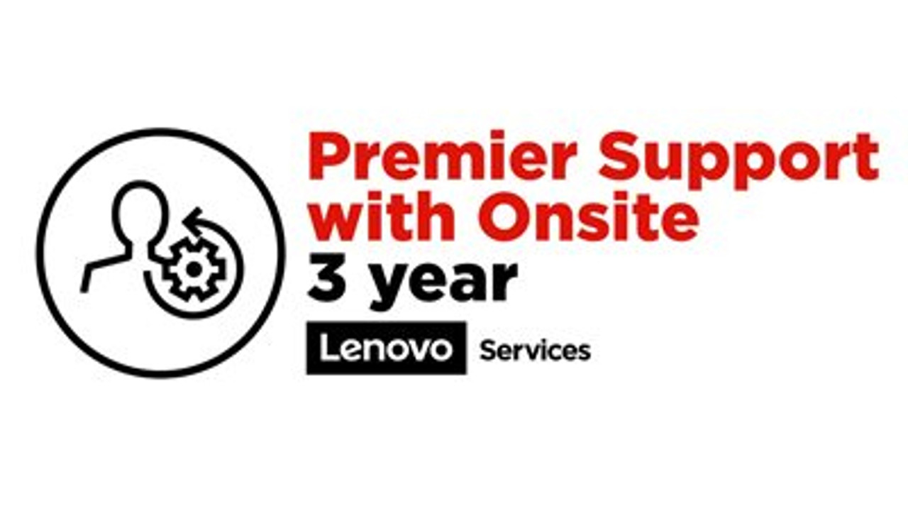 Lenovo Premier Support with Onsite NBD, Extended service agreement, parts and labour, 3 years, on-site, response time: NBD, for ThinkCentre Edge 93z; ThinkCentre M910z; M920z AIO; X1