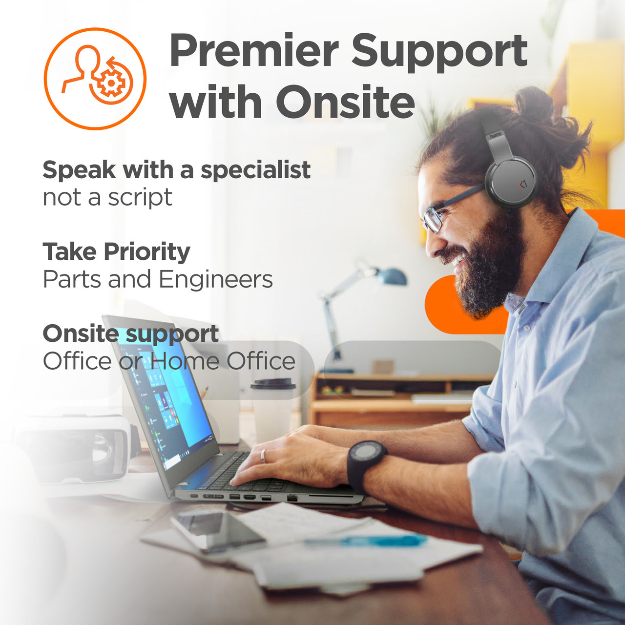 Lenovo Premier Support with Onsite NBD, Extended service agreement, parts and labour, 4 years, on-site, response time: NBD, for ThinkCentre Edge 93z; ThinkCentre M910z; M920z AIO; X1