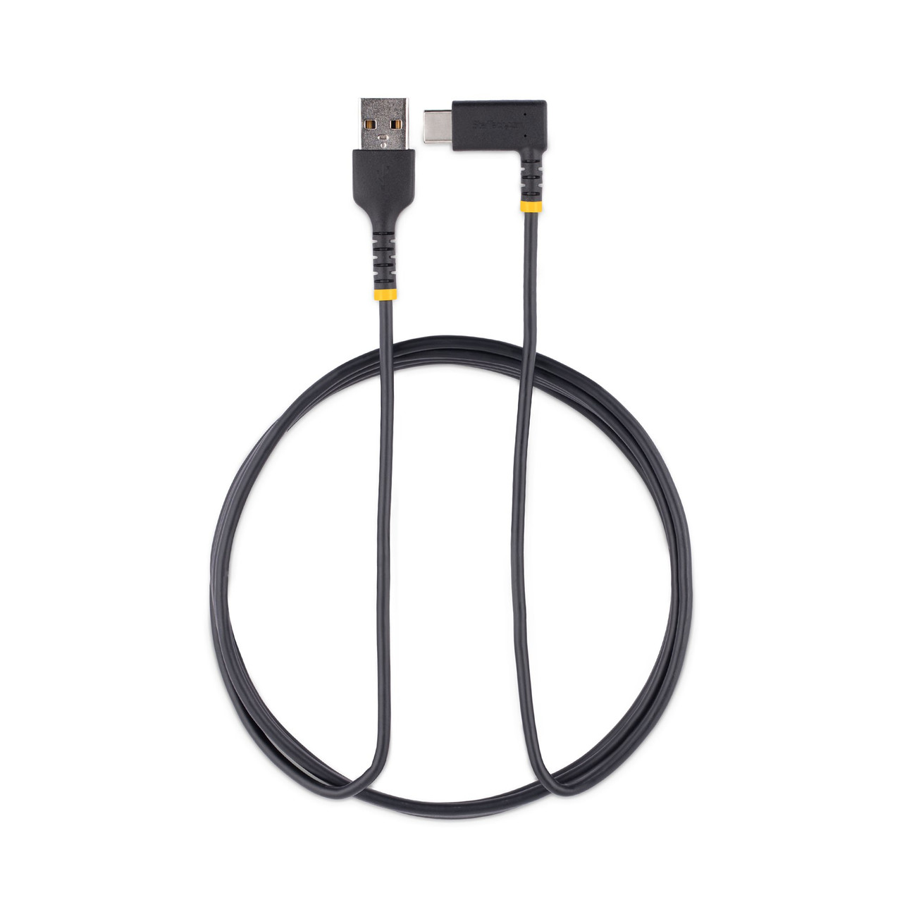 StarTech.com 6ft (2m) USB A to C Charging Cable Right Angle - Heavy Duty Fast Charge USB-C Cable - Black USB 2.0 A to Type-C - Rugged Aramid Fiber - 3A - USB Charging Cord StarTech.com 6ft (2m) USB A to C Charging Cable Right Angle - Heavy Duty Fast Charge USB-C Cable - Black USB 2.0 A to Type-C - Rugged Aramid Fiber - 3A - USB Charging Cord