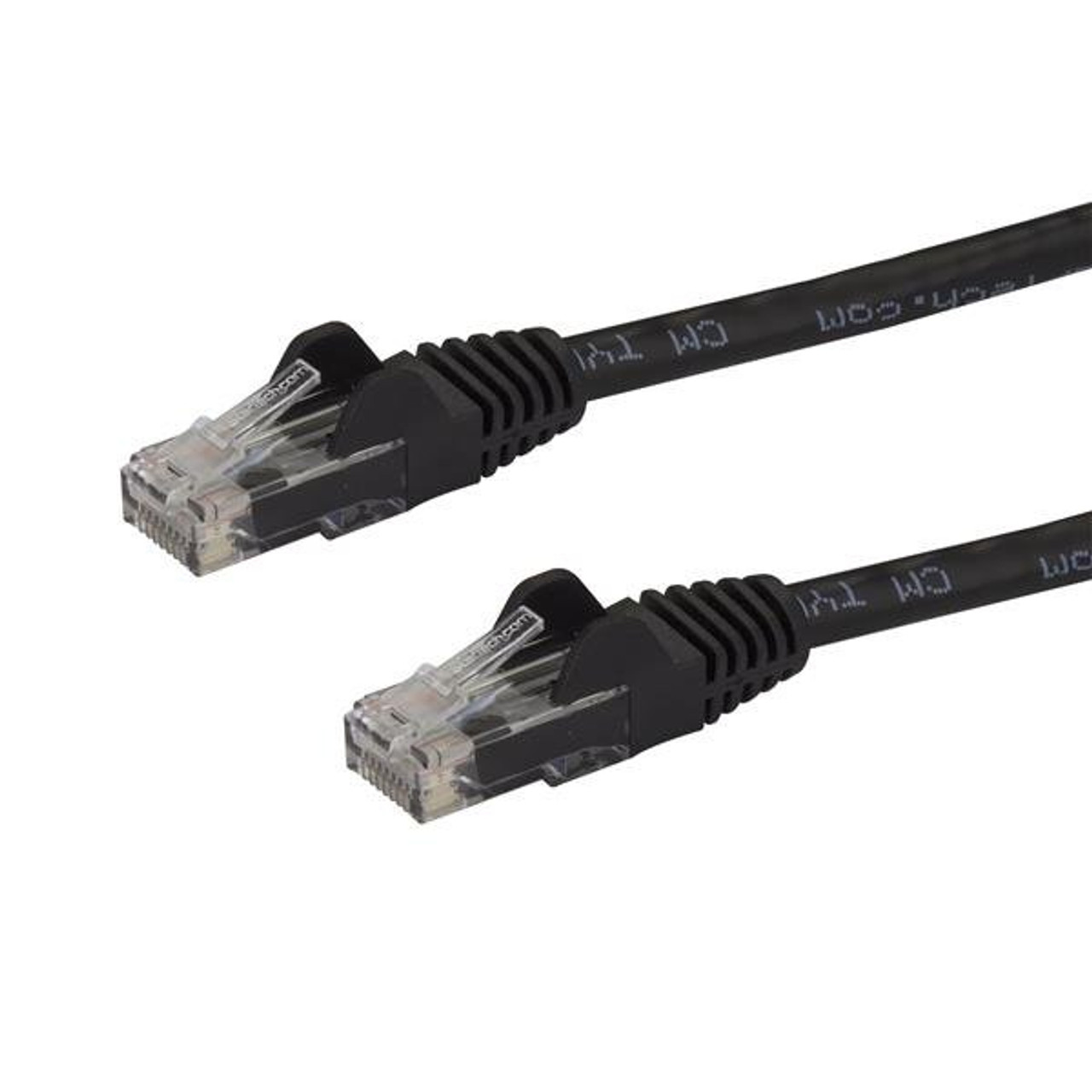 StarTech.com 5m CAT6 Ethernet Cable - Black CAT 6 Gigabit Ethernet Wire -650MHz 100W PoE RJ45 UTP Network/Patch Cord Snagless w/Strain Relief Fluke Tested/Wiring is UL Certified/TIA
