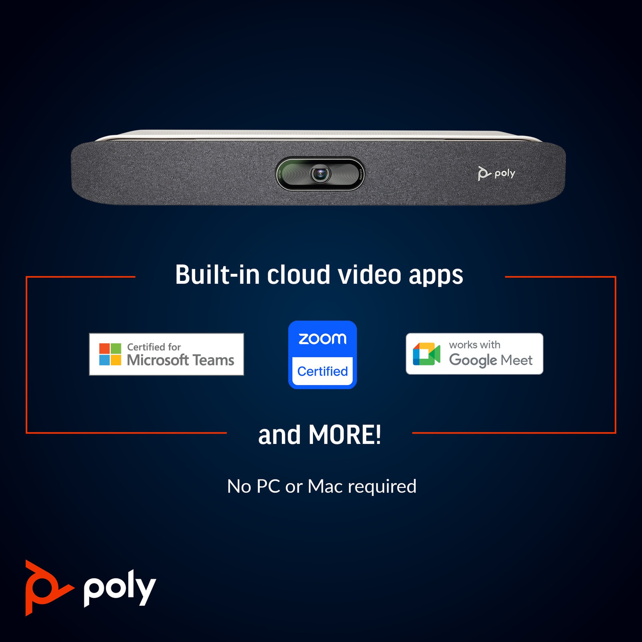 POLY Studio X30 All-In-One Video Bar