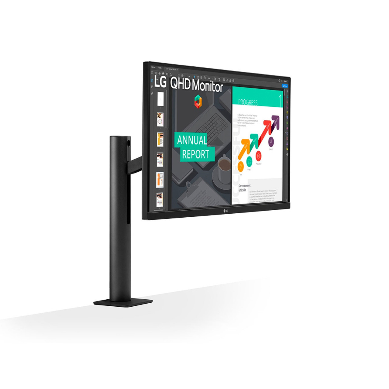 LG 27QN880-B LED display 68.6 cm (27") 2560 x 1440 pixels Quad HD LCD Black