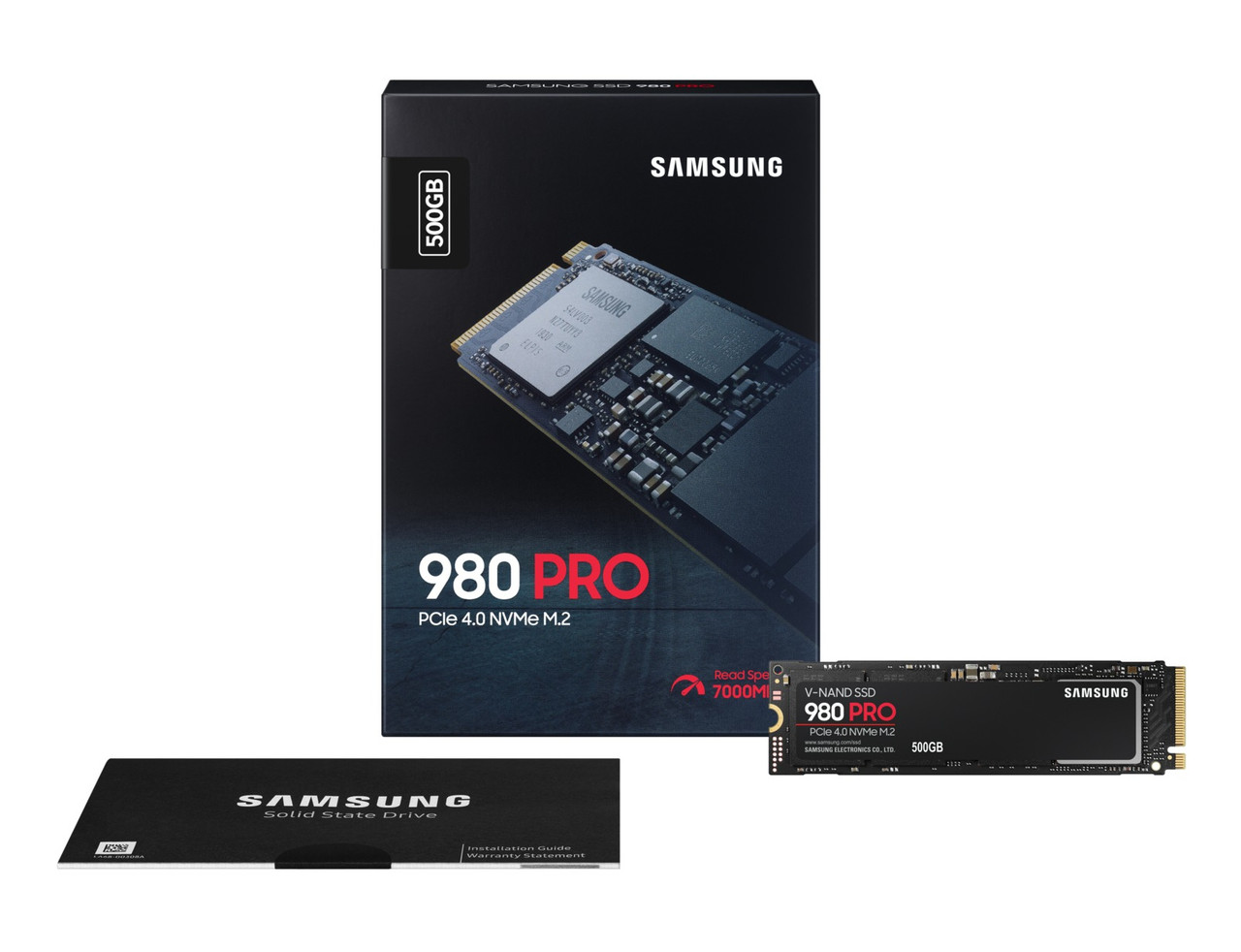 Samsung 980 PRO M.2 500 GB PCI Express 4.0 V-NAND MLC NVMe