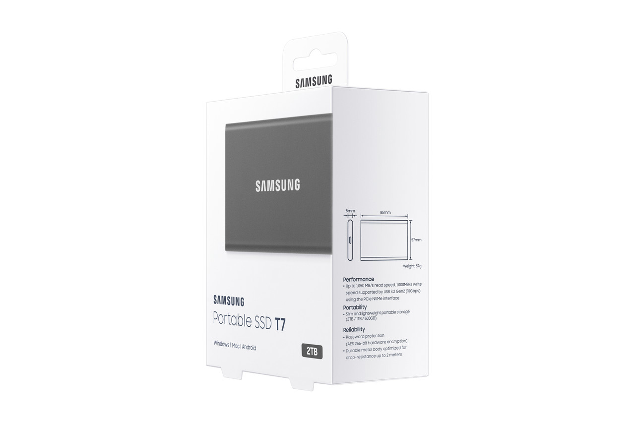 Samsung Portable SSD T7 2 TB Grey