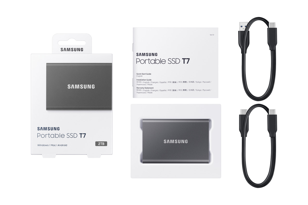 Samsung Portable SSD T7 2 TB Grey