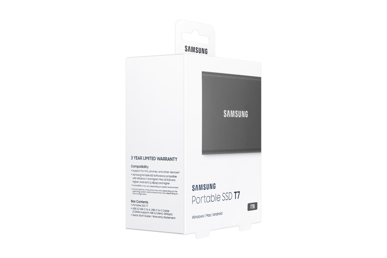 Samsung Portable SSD T7 1 TB Grey