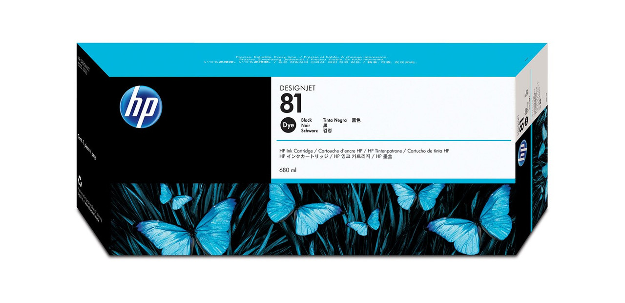 HP 81 Black Dye Ink Cartridge-C4930A