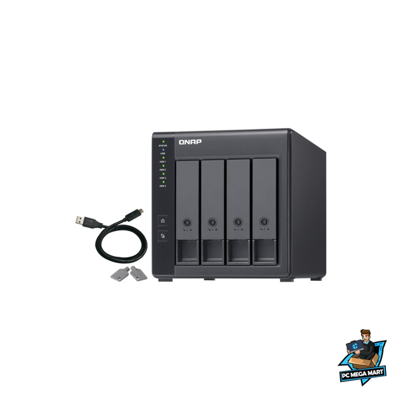 QNAP TR-004 storage drive enclosure 2 5 3 5 HDD SSD enclosure Black 6