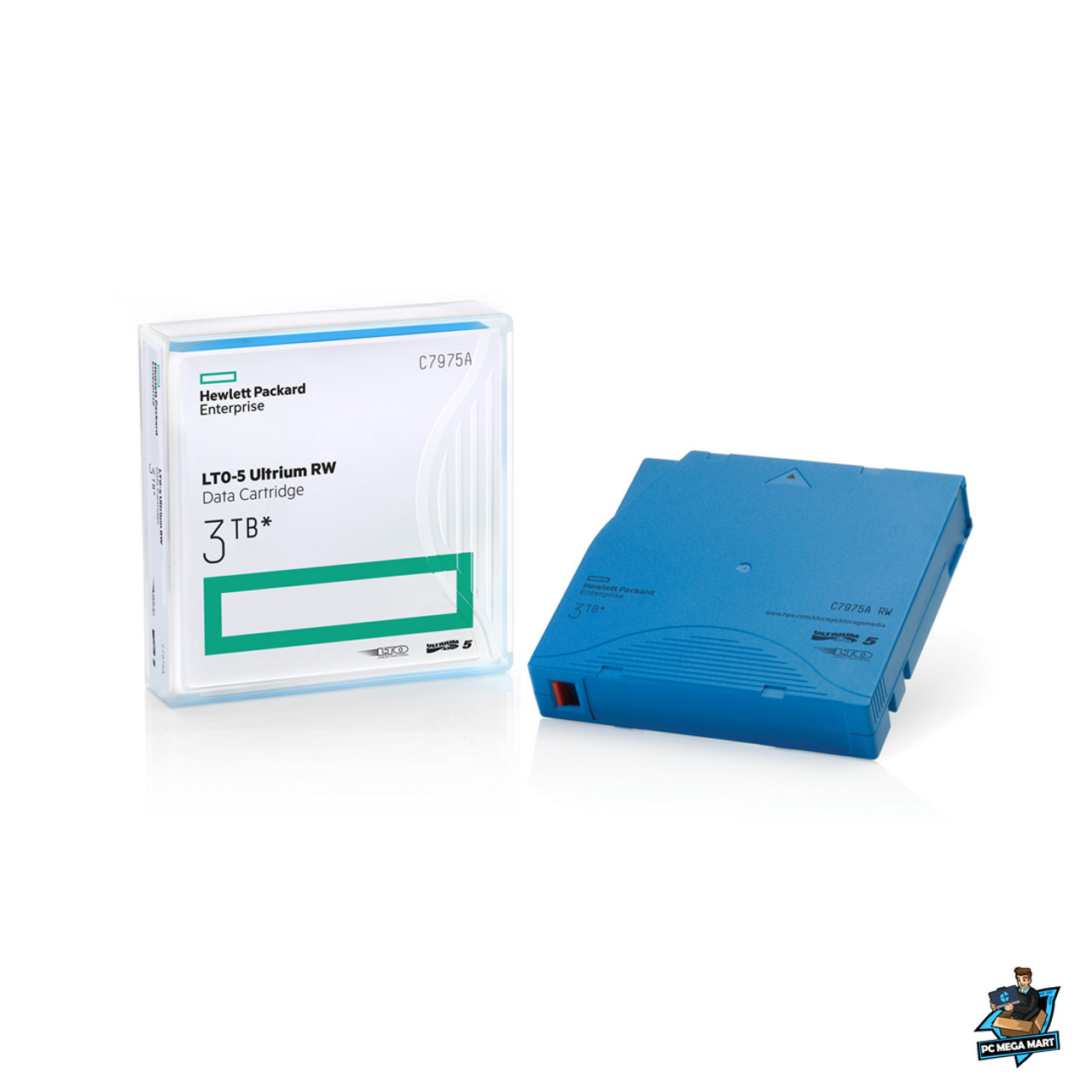 C7975A - HPE LTO-5 Ultrium 3TB RW Data Cartridge - Center facing