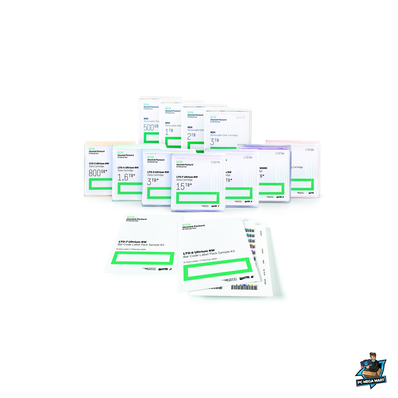 Q2009A - HPE LTO-4 Ultrium Read/Write Bar Code Label Pack