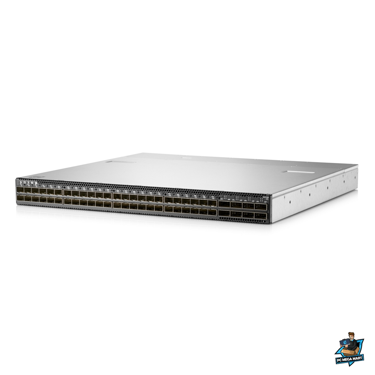 Q6M28A - HPE StoreFabric SN2410bM 10GbE 48SFP+ 8QSFP28 Switch - Left facing