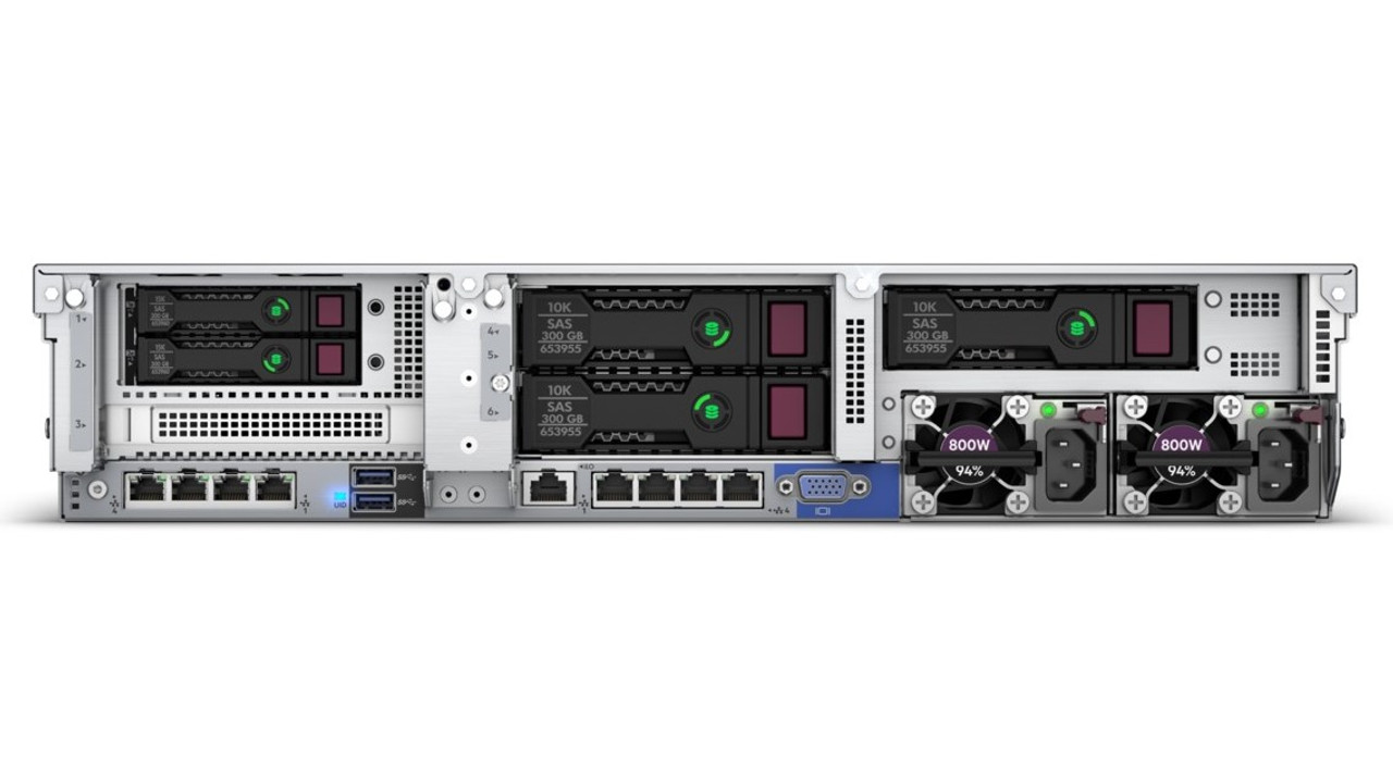 HPE ProLiant DL380 Gen10 - Rear facing