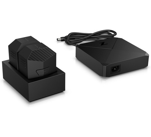 Battery charger w/ Hydrus adapter, Right facing, HP Z VR Backpack G1 Workstation Battery charger w/ Hydrus adapter, Right facing, HP Z VR Backpack G1 Workstation
