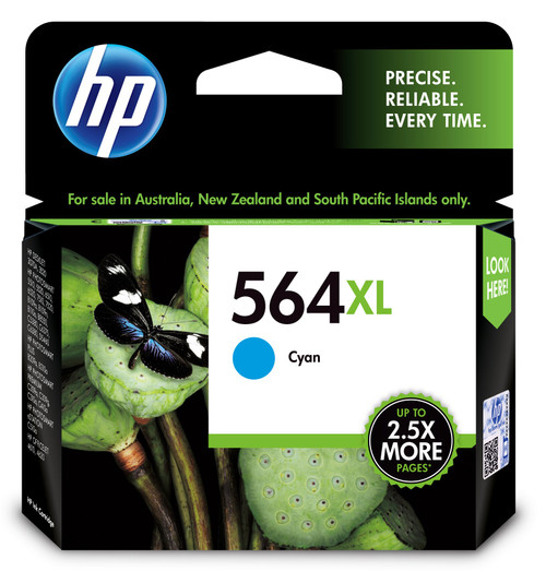 HP 564XL High Yield Cyan Original Ink Cartridge