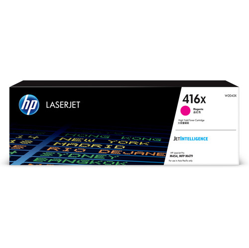 HP 416X Magenta Toner Cartridge W2043X W2043-00902a, APJ