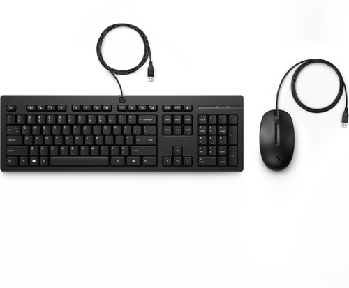 HP 225 Wired Mouse and Keyboard Combo - Top Down