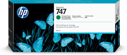 HP 747 300-ml Chromatic Green DesignJet Ink Cartridge
