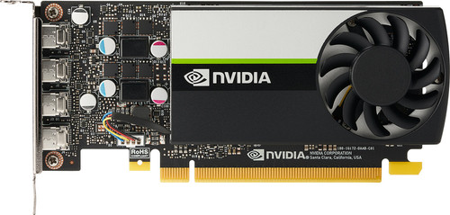 NVIDIA T1000 4 GB 4mDP Graphics Front Facing