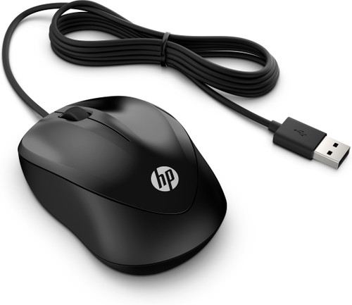 18C2 - HP Wired Mouse 1000 (Jet Black)