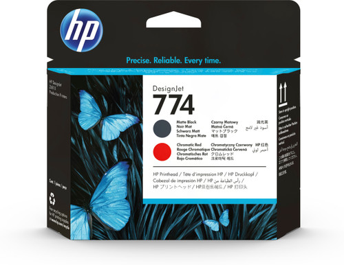 HP 774 WW Matte Black-Chromatic Red DesignJet Printhead