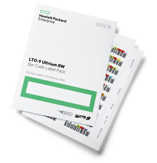 HPE LTO-9 Ultirum RW Bar Code Label Pack