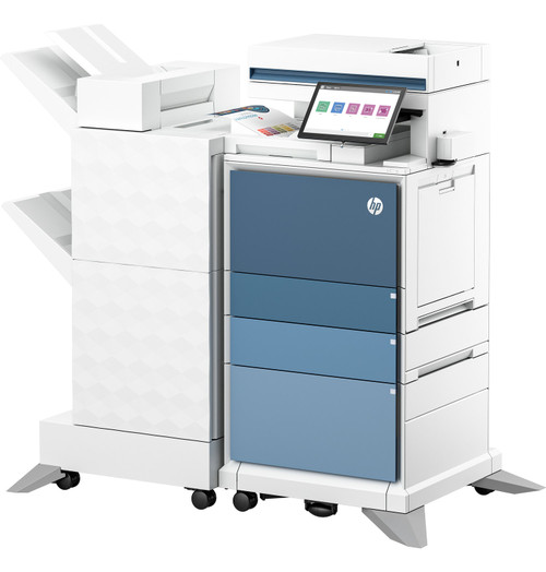 HP Color LaserJet Enterprise Flow MFP 6801 Transactional AtmosphereBlue Catalog WhiteBG FrontLeftOut HP Color LaserJet Enterprise Flow MFP 6801 Transactional AtmosphereBlue Catalog WhiteBG FrontLeftOut